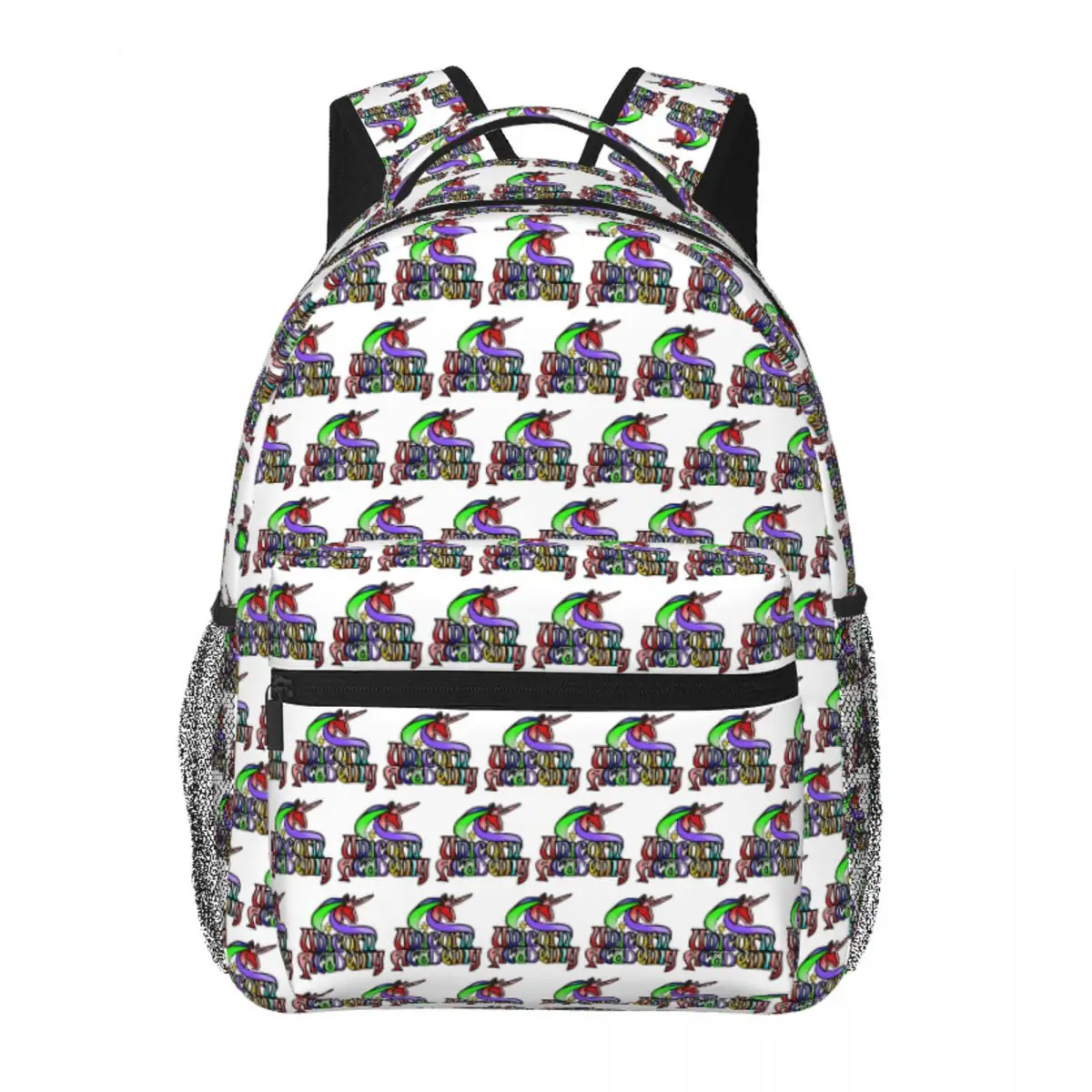 

Welcome To The World Of UNICORNS Backpack Student BookBag Kids School Bag Laptop Shoulder Bags for Men Women