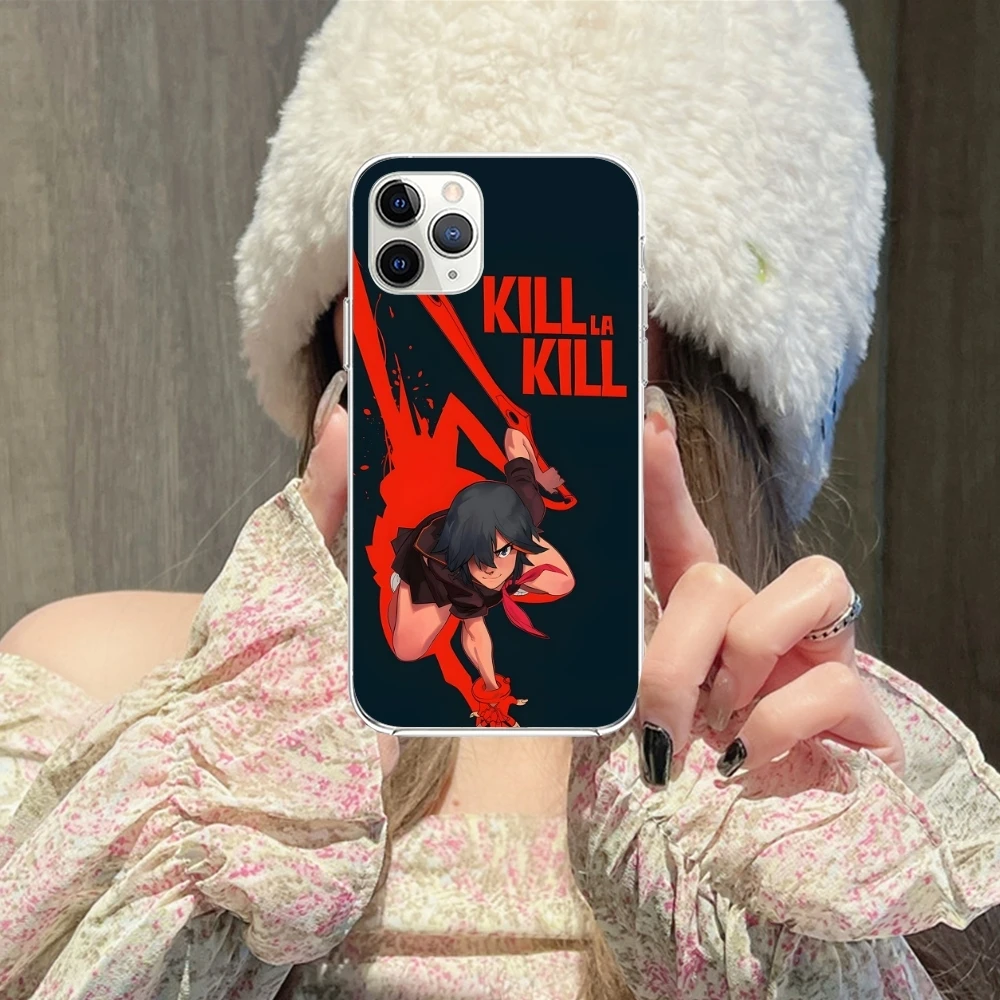 KLK Ryuko Matoi Mobile Cell Phone Case for iPhone 15 14 13 12 11 X XR XS 8 Pro Max Plus Mini Clear Transparent Phone Cover Shell