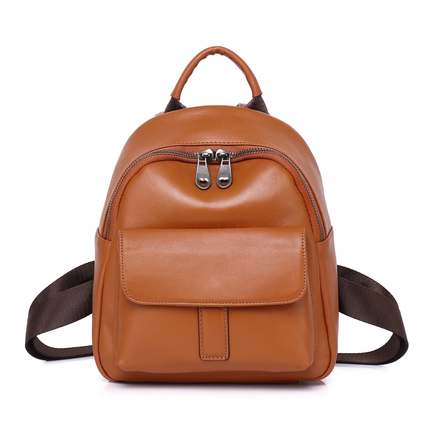 Small Genuine Leather Backpack Woman Casual Real Cow Leather Travel Bags Fashion Ladies Daily School Bagpack