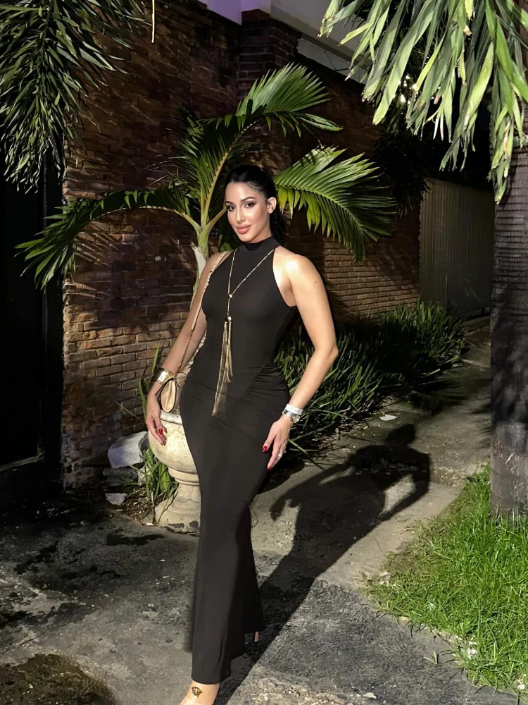 

Плиссированные длинные платья с металлической цепочкой, женское элегантное однотонное платье макси без рукавов с завязкой на талии, 2026, новые женские вечерние платья ﻿