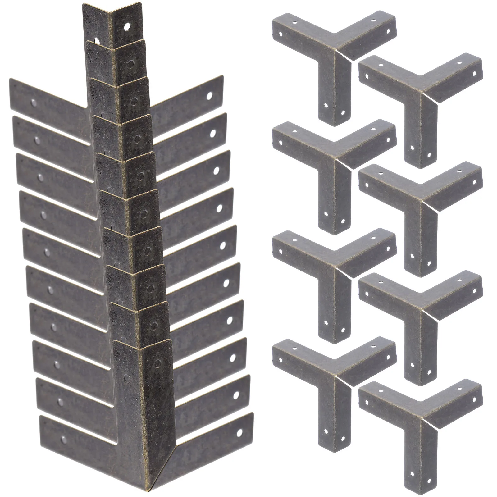 

20 Pcs Wooden Box Corner Protector Iron Suitcase Protective Metal Furniture Protectors
