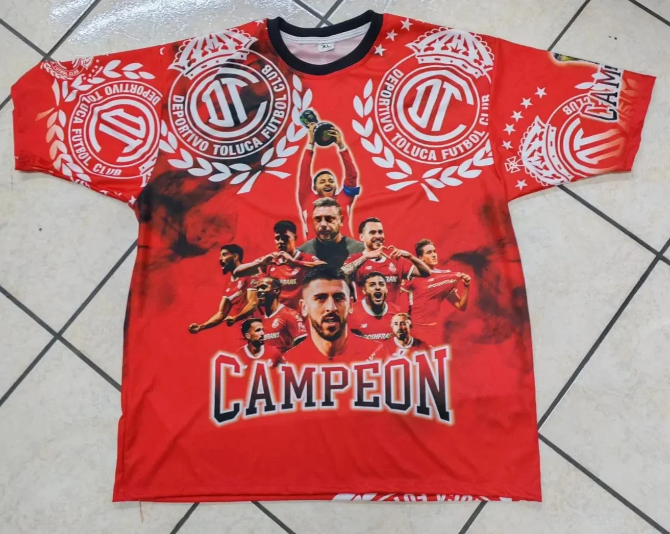 

Limited Edition Toluca Campeon Home Red Roja Premium Soccer Jersey 2025 Adult Breathable Quick-Drying Tees Motorcycle Sport Tee