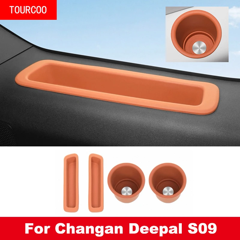 

For Changan Deepal S09 2025 2026 Third Row Silicone Cup Pad Storage Pad Car Accessories