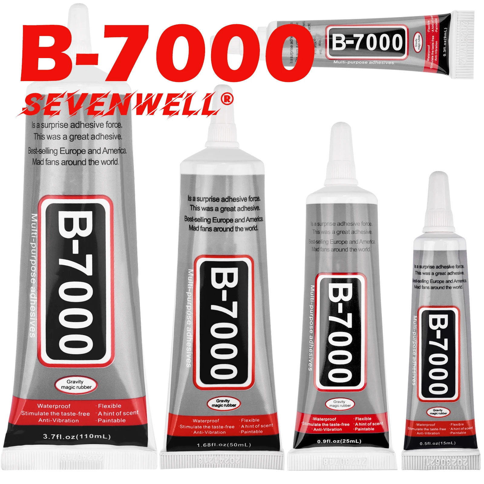 15ML 25ML 50ML 110ML B-7000 Clear Contact Phone Repair Adhesive Universal Glass Plastic DIY Glue B7000 With Precision Applicator