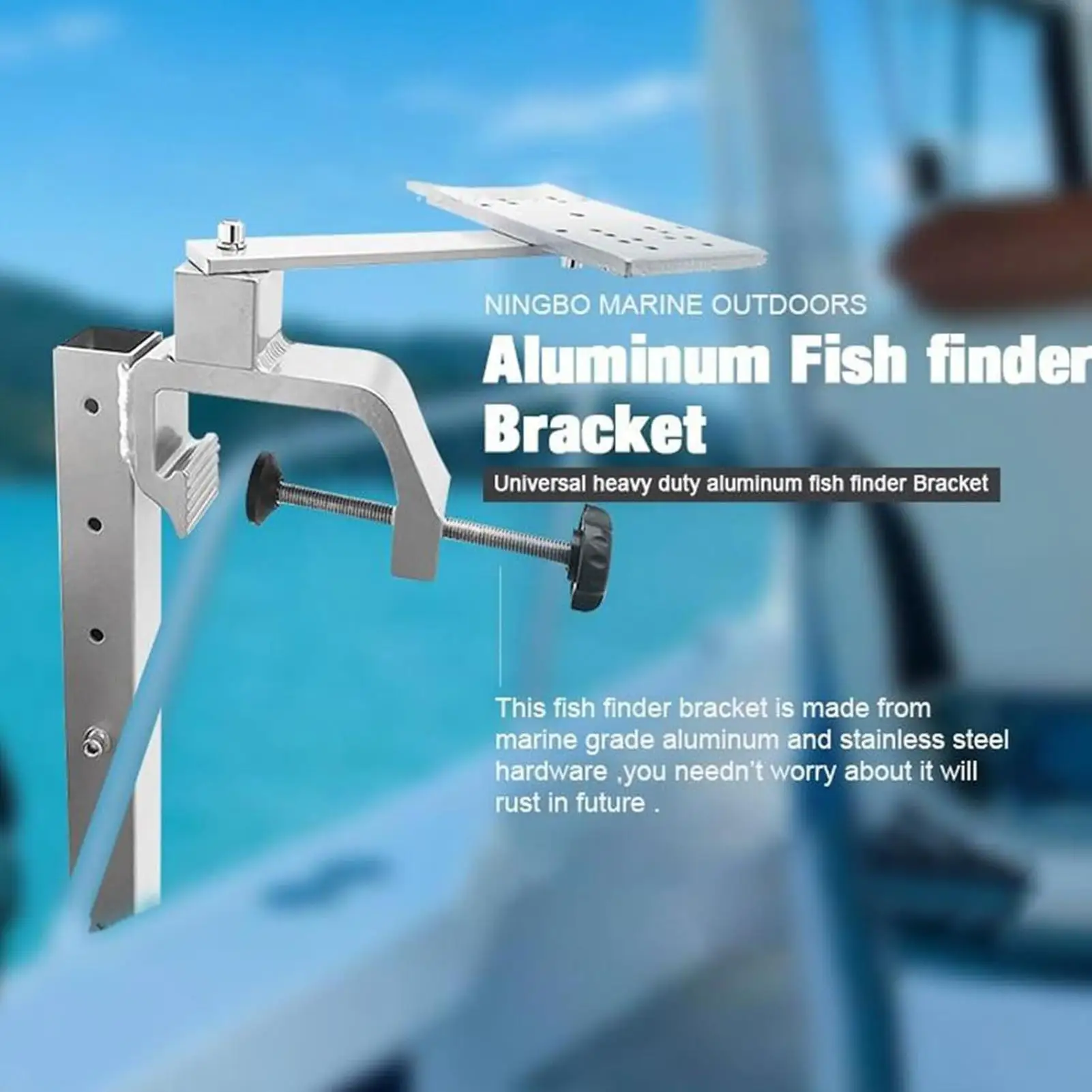 كاياك صياد السمك جبل الارتفاع قابل للتعديل 360 درجة الدورية المعدات صياد السمك حامل للقارب في الهواء الطلق مسار المياه السكك الحديدية #4