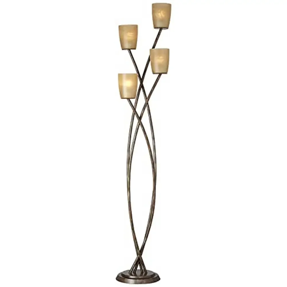 Contemporary 4-Light Metal Floor Lamp 69