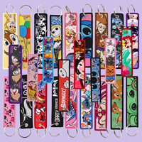 1pcs Cute Cartoon Alien Embroidered Keys Tag For Women Car Motorcycles Keyring Pendant Keys Holder Accessories Gifts