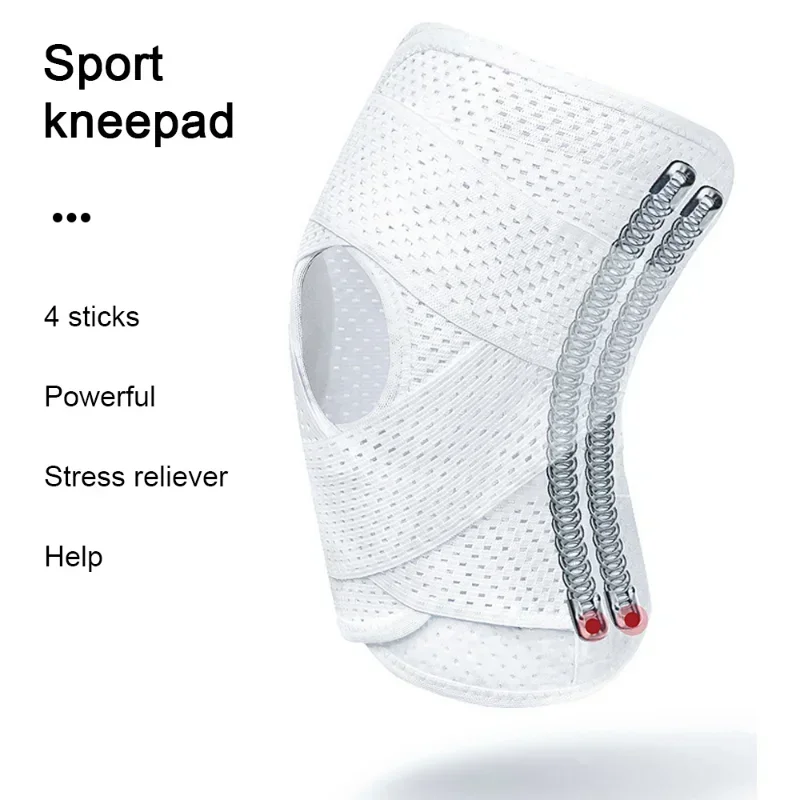 1PC Sports Kneepad Men Women Pressurized Elastic Knee Pads Arthritis Joints Protector Fitness Gear Volleyball Brace Protector