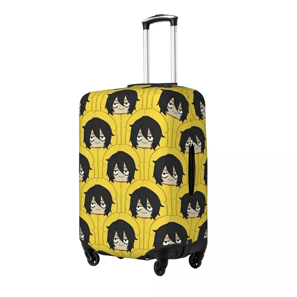 Aizawa In A Sleeping Bag Pattern My Hero Academia Suitcase Cover Travel Protector Holiday Strectch Luggage Case