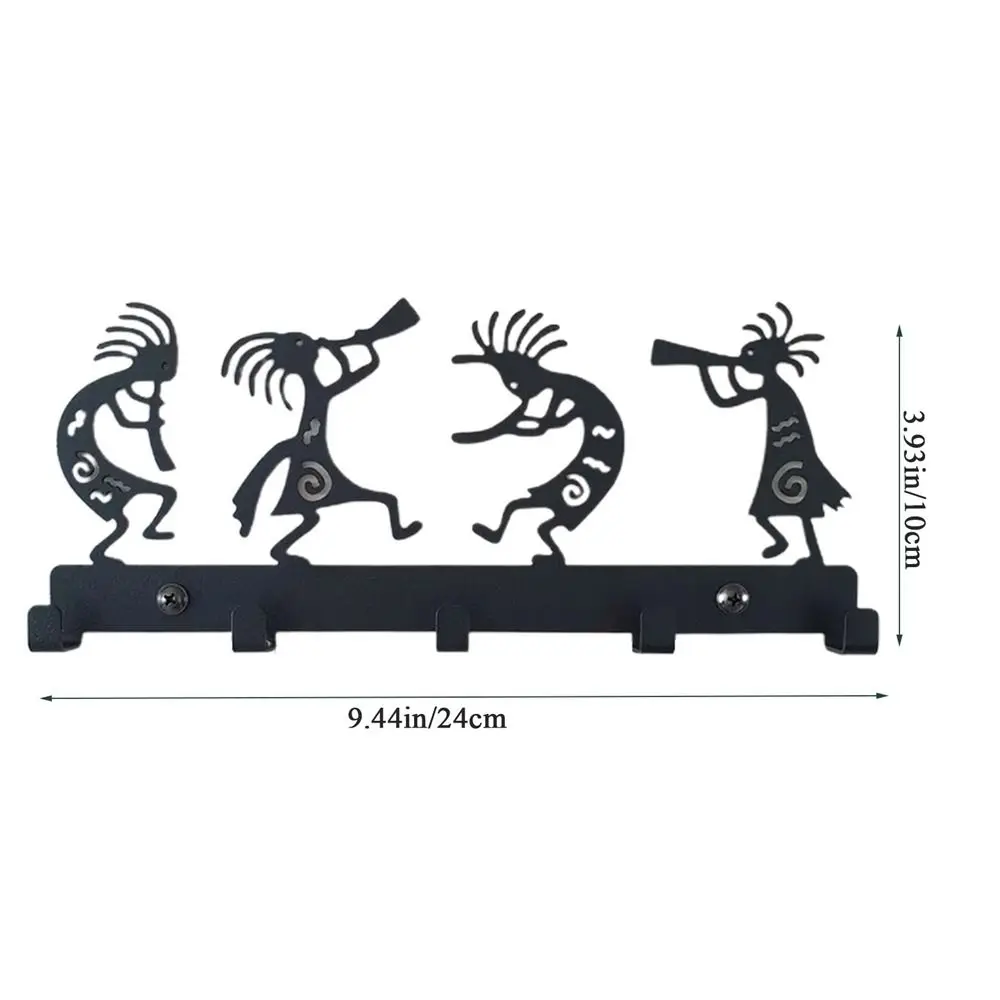 Iron Black Symphony Orchestra Home Decor Cat Shaped Coat Hanger Key Hook Wall Hook Hook Key Holder