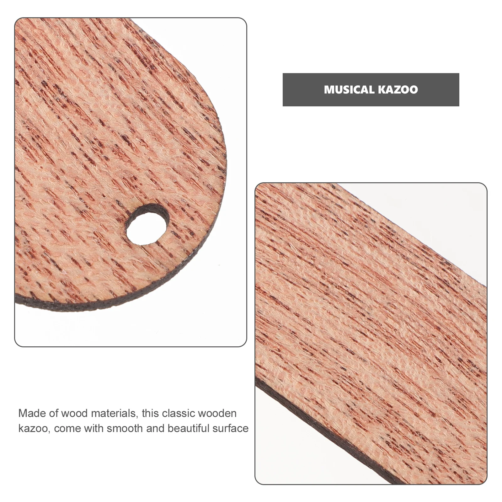 

1 Set Professional Wooden Kazoo Diy Assemble Adult Musical Instruments Guitar Partner
