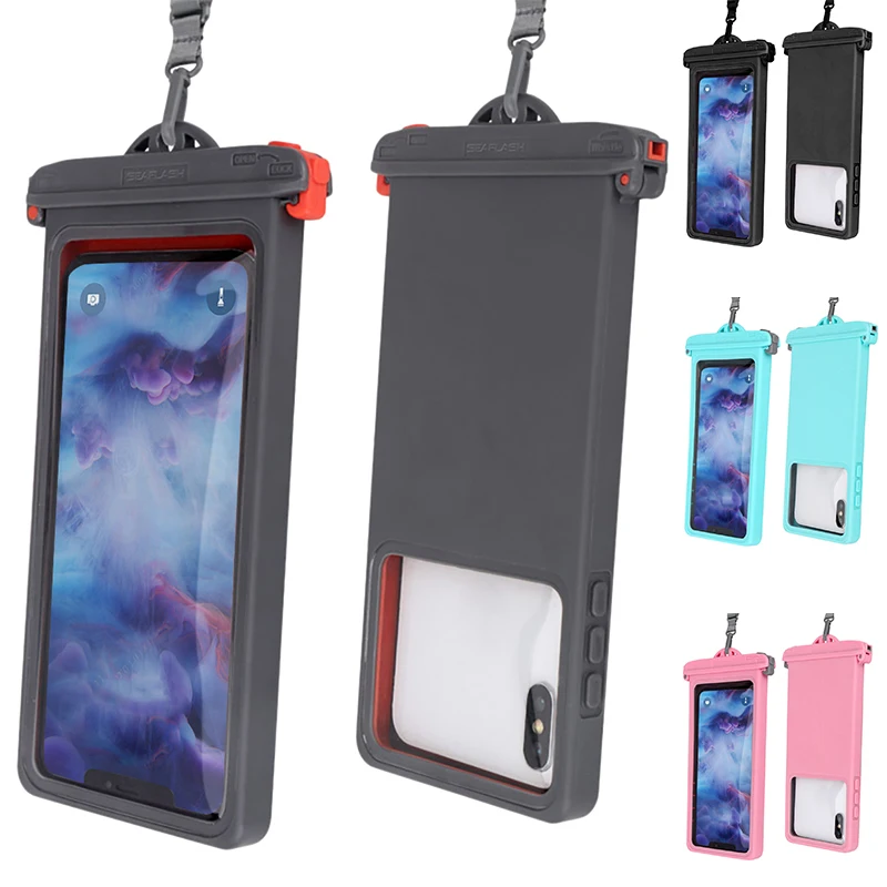 Waterproof Phone Bag Transparent Drift Diving Swimming Bags Dry Bag Phone Covers For Below 6.9 Inches Phone