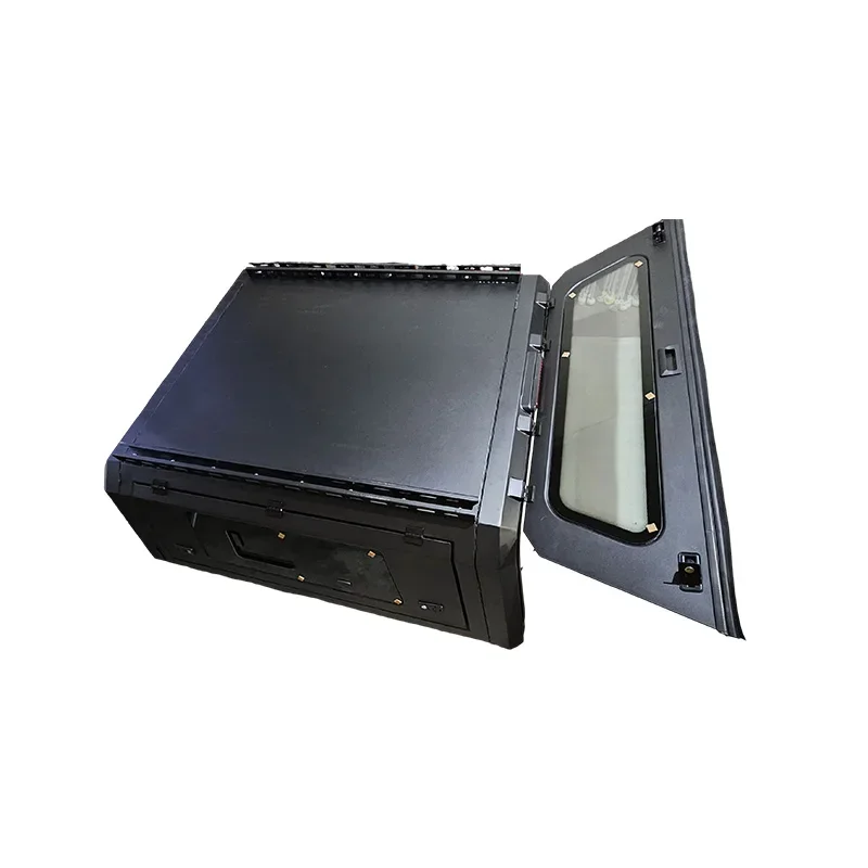 Split Type 3 Door Pickup Cargo Cover With Side Sliding Glass Window Fit For 2026 Hilux Travo Truck Bed Hardtop