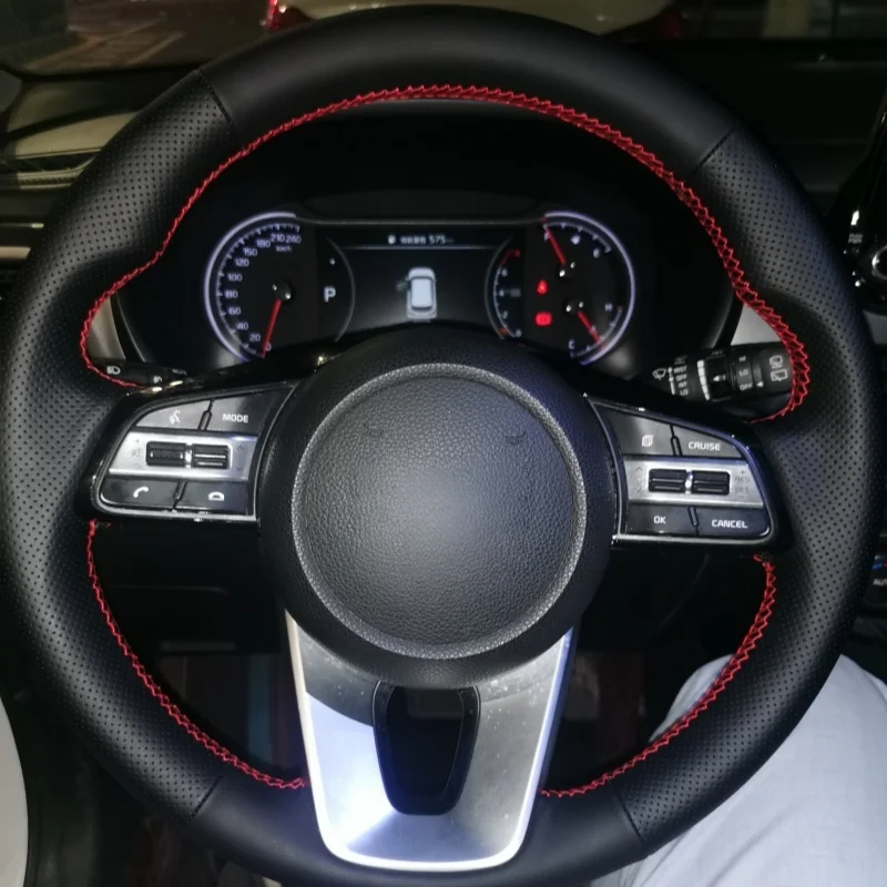 

DIY Car Steering Wheel Cover Microfiber Leather For Kia K5 Optima 2019 Kia Cee'd Ceed 2019 Kia Steering-Wheel Cover Accessorie