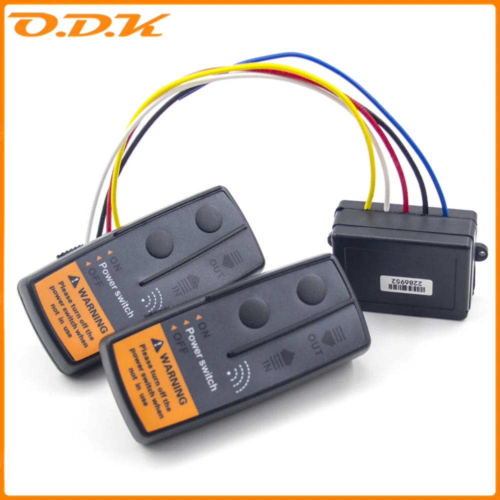 

1 Set 2.4G 12V 24V 50M Digital Wireless Winches Remote Control Recovery Kit For Jeep SUV Off-road Vehicles