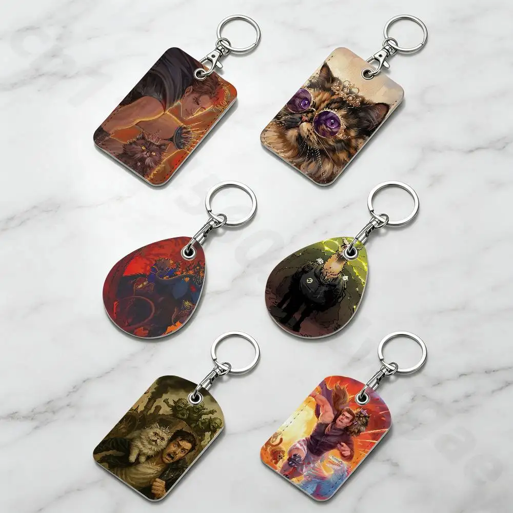 D-Dungeon Crawler Carl Holder Keychain For Bank Business Work Card Holder Student Card Protective Case Bus Card