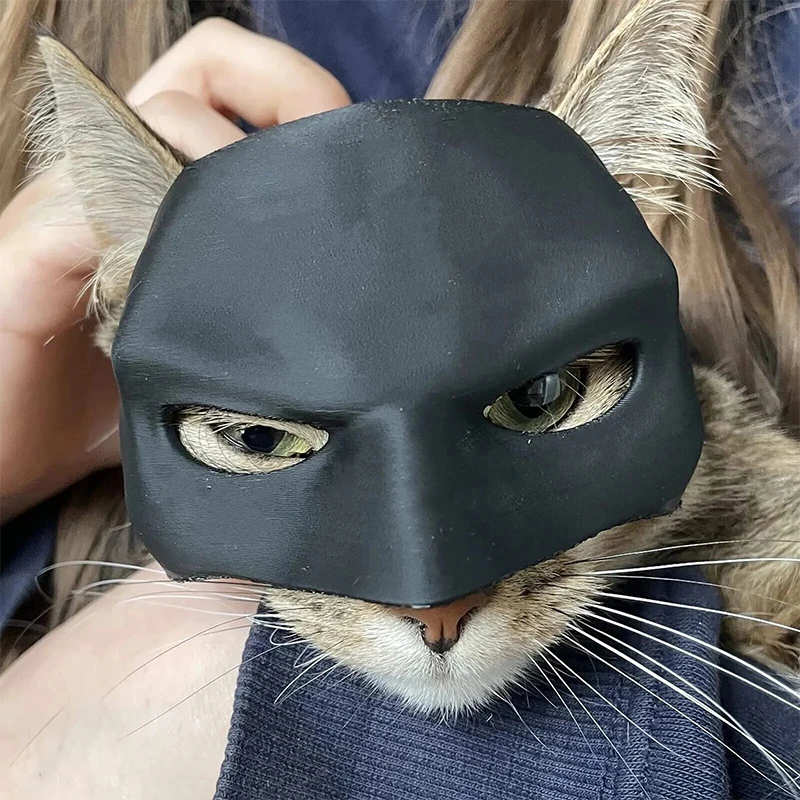 Masque de chat chauve-souris Avenger pour Halloween, fournitures de olympiques de cosplay pour animaux de compagnie, jouet créatif pour chien mignon, fournitures de maquillage de héros Cool Smile