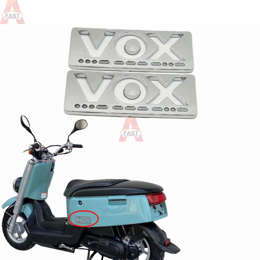 Motorcycle Fairing Body Parts Sticker for Yamaha VOX50 Scooter Stereo 3D Electroplating Logo Body Sticker