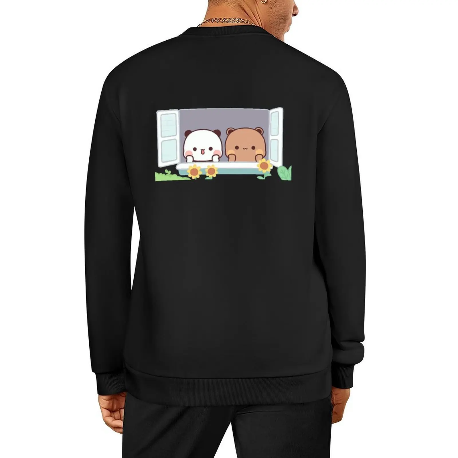 

Bear and Panda Bubu Dudu Balloon Pullover mens clothes aesthetic clothing men clothing anime clothes sweatshirt