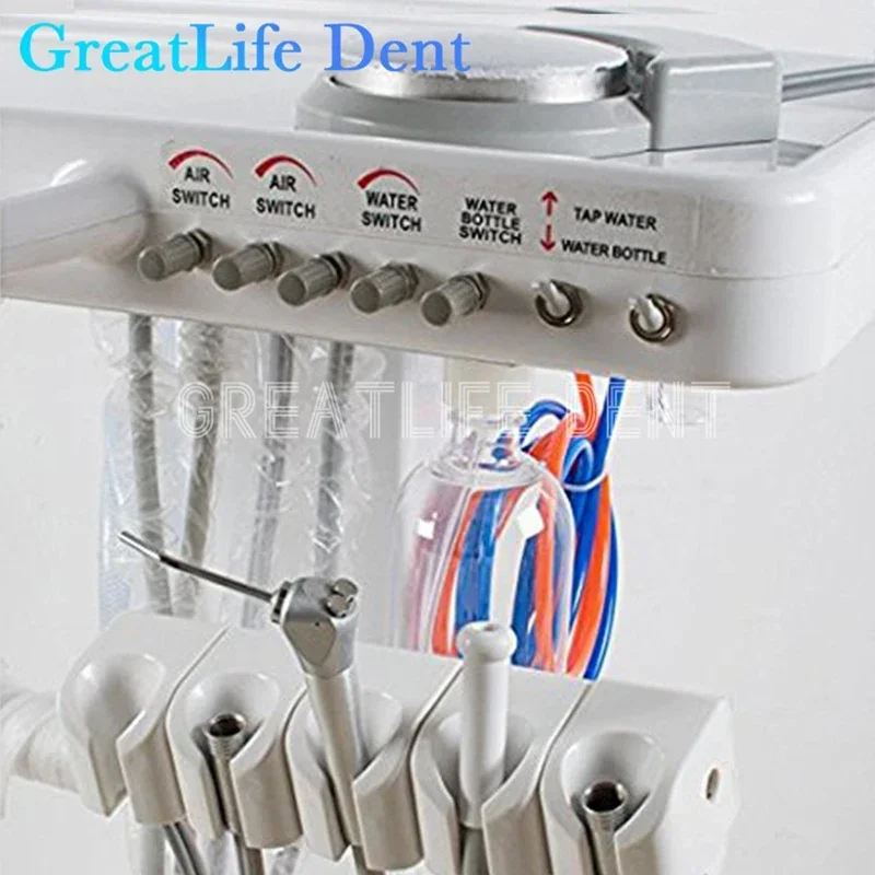 GreatLife Dent Mobile Cart Equipment Mobile Portable 4 Hole 2 Hole Dental Delivery Dental Portable Unit Portable Dental Unit