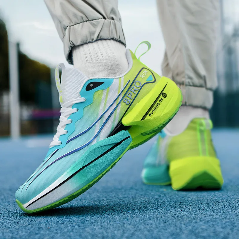 2024 Winter New Men Running Shoes Breathable Popcorn Shoes Height Increasing Unisex Running Sneakers Outdoors Jogging Trainers