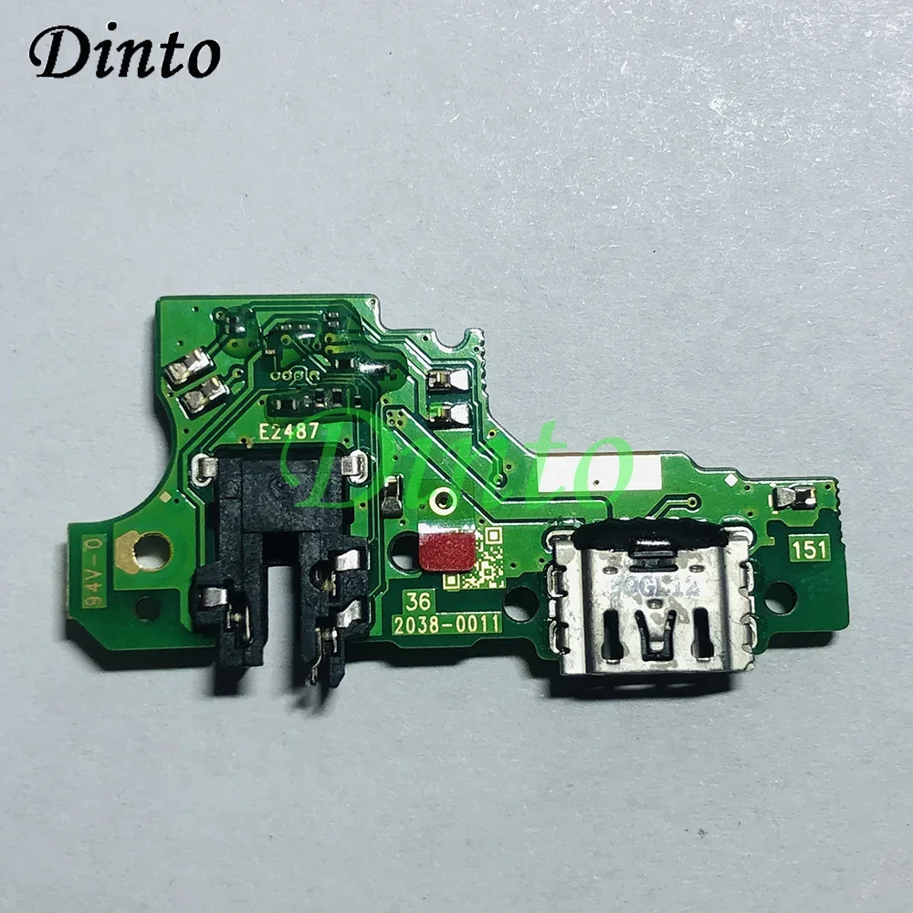 USB Charging PCB Dock Plate For OPPO A16K A15 Charger Board Connector Port Flex Cable with Microphone Tail Plug Phone Parts