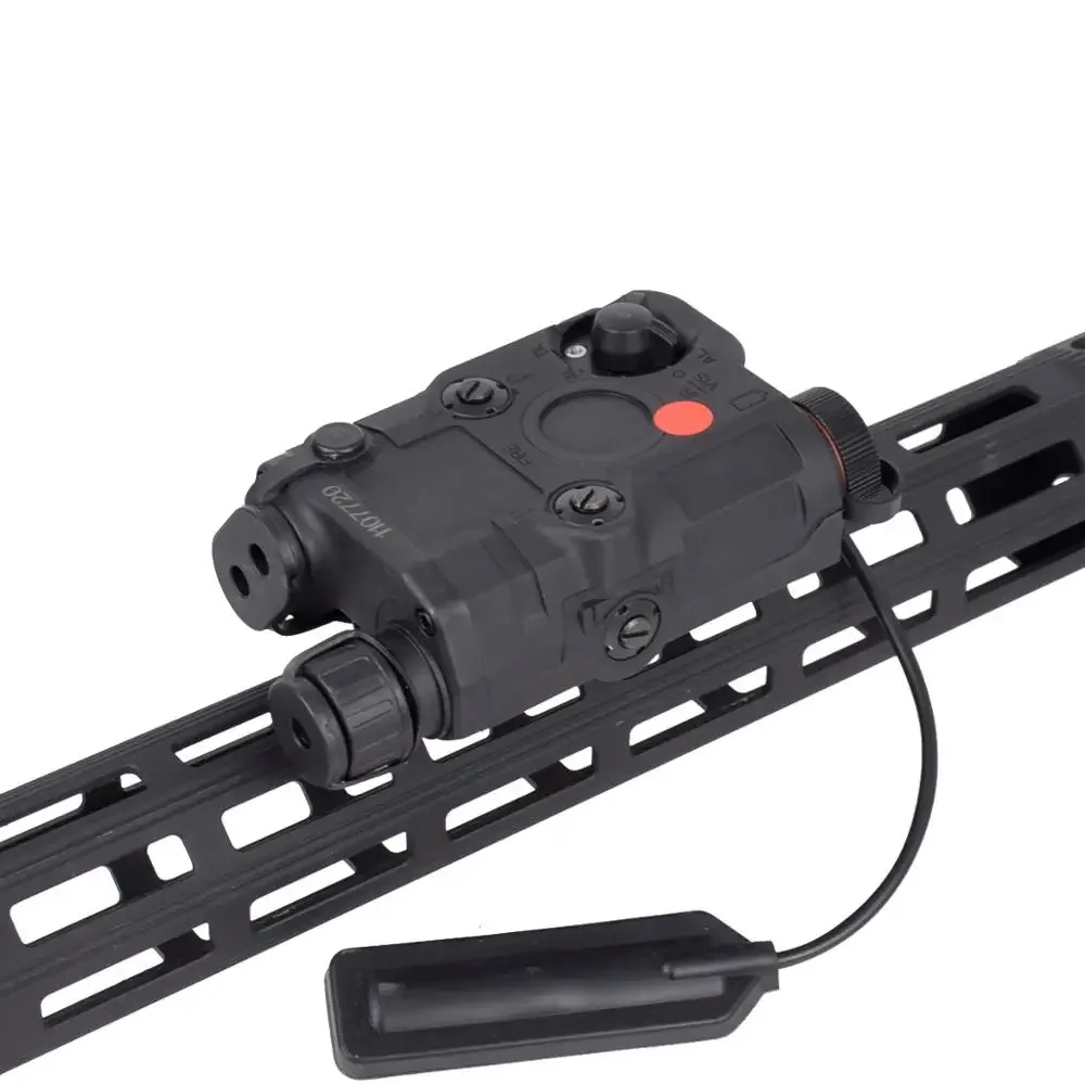 

AN/PEQ-15 Red Dot Laser White LED Flashlight 270 Lumens for Standard 20mm Rail Night Vision Hunting Rifle Battery Case Element