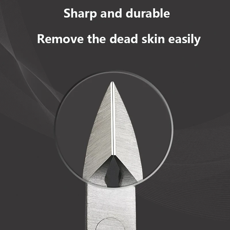 1pc profissional cortador de cutícula pinças de unhas tesoura manicure empurrador pedicure tong removedor de pele morta ferramenta de recrescimento de cutícula do prego