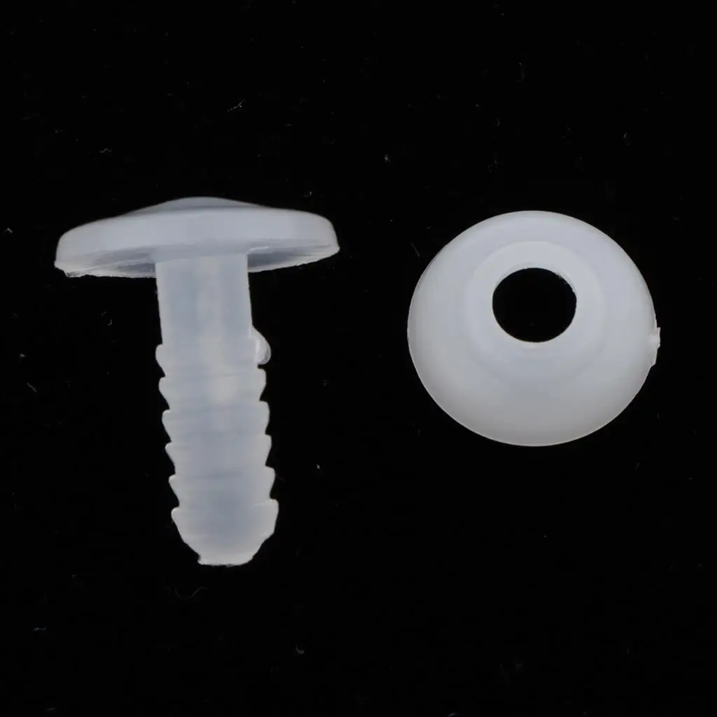 Doll Joints Set White 15mm 20mm Articulated Limbs Plastic for Creating Teddy Dolls and Decorative Dolls Supplies