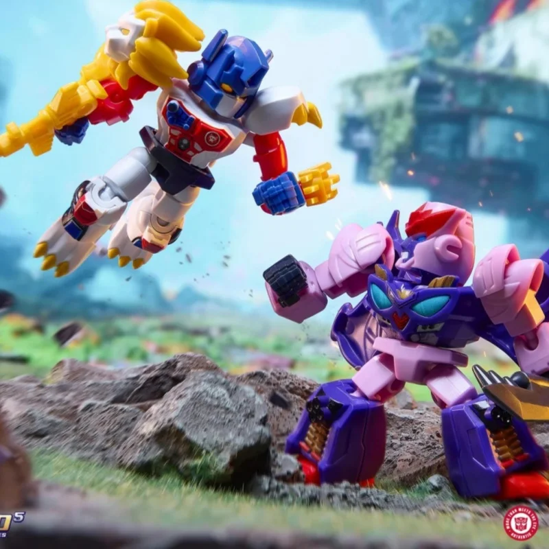 Genuine Blokees New Transformers Vol 7 Defender Star Edition Blind Box Pocket Collectible Action Figure Adult Collection Gift