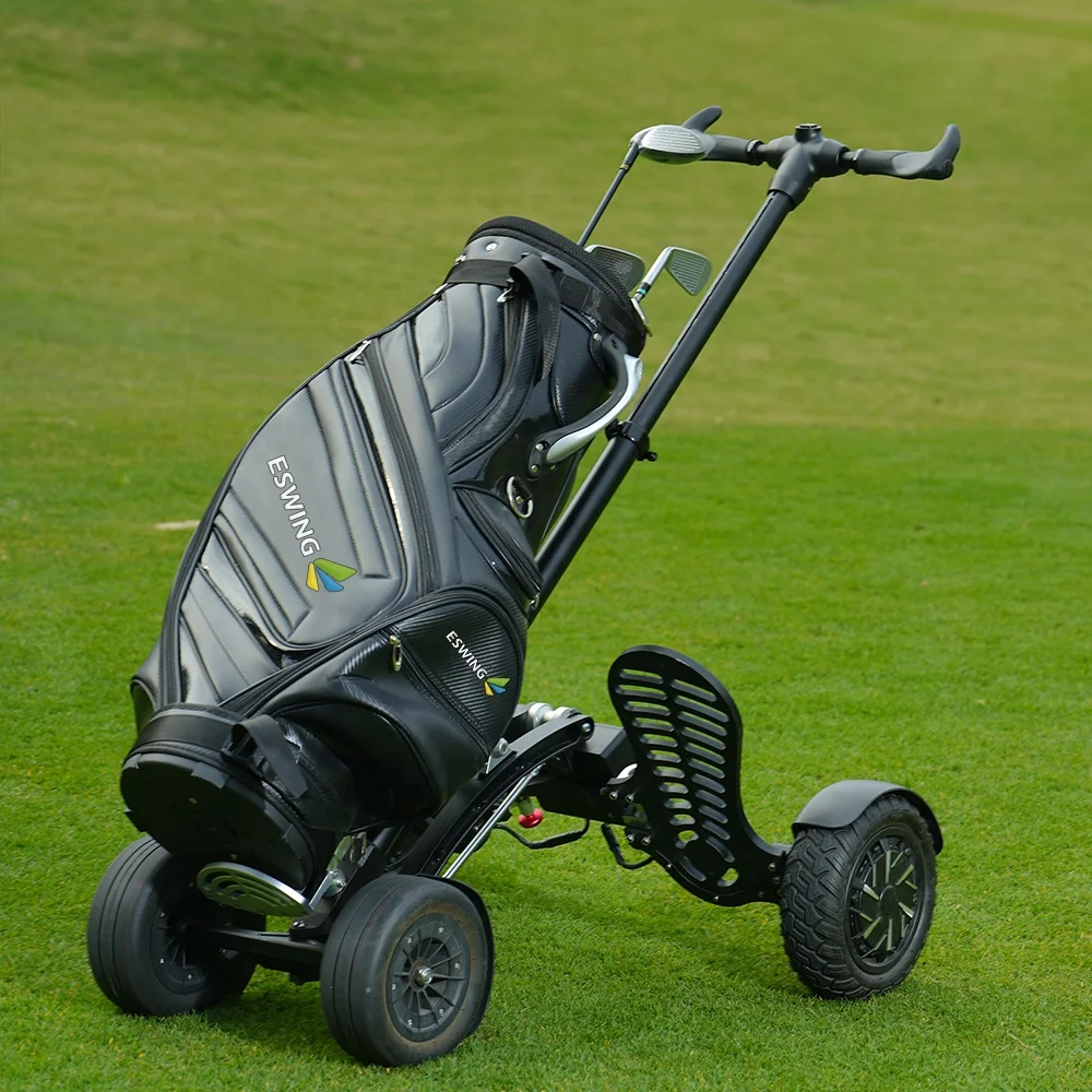 

High Quality Mini Folding Golf Electric Trolley Foldable Push Cart Lightweight Golf scooter For Sale