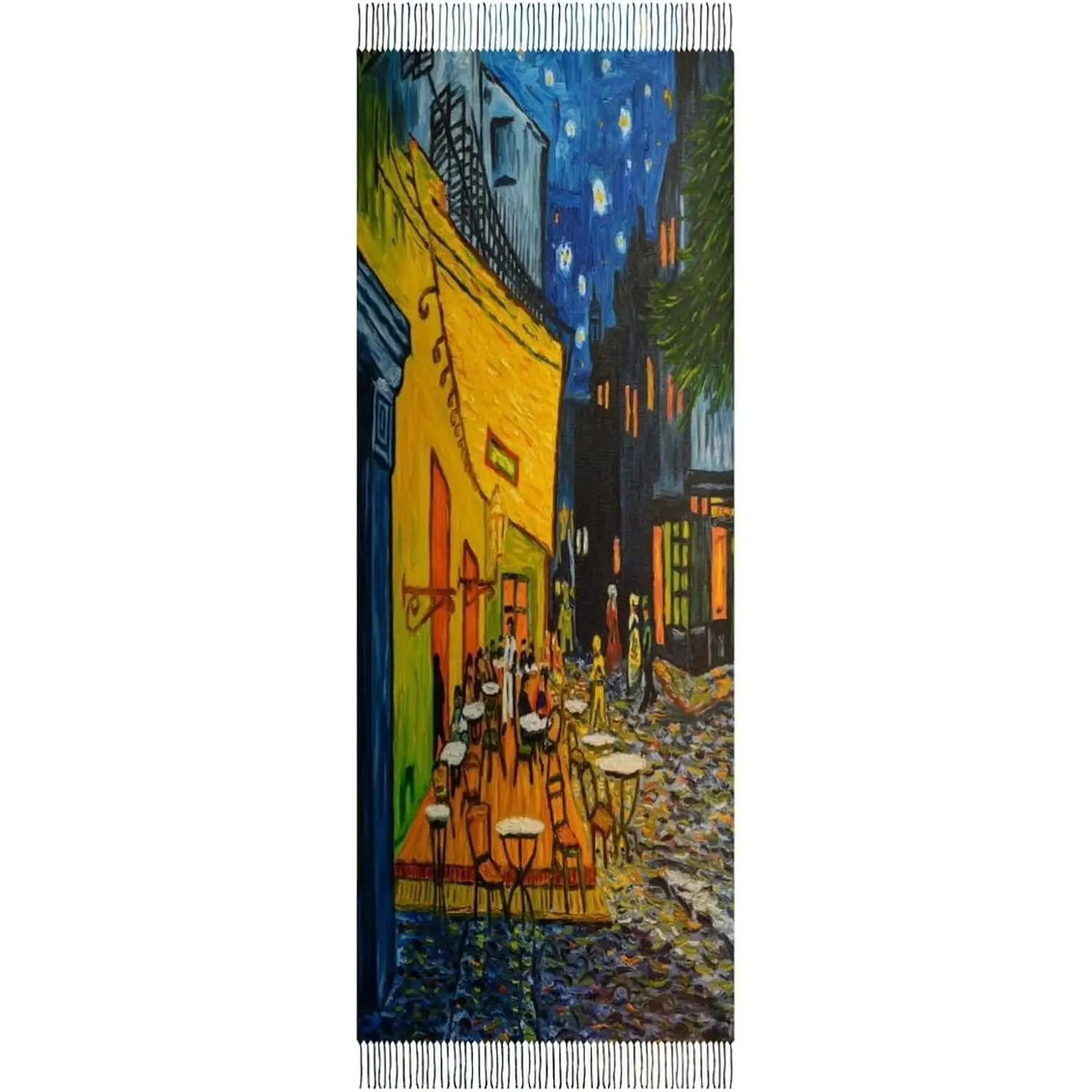 

Shawls Tassel Wraps Warm Soft Winter Lightweight Cashmere Long Scarf for Women Gifts Daily Travel Office Van Gogh Painting Print