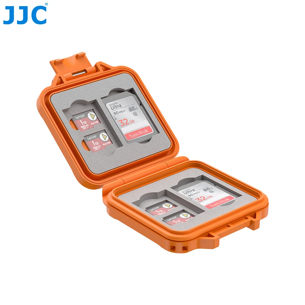 Etui na karty JJC Transflash TF na 8 kart MicroSD i 4 karty SD, wodoodporny organizer na karty pamięci. — zdjęcie produktu 2