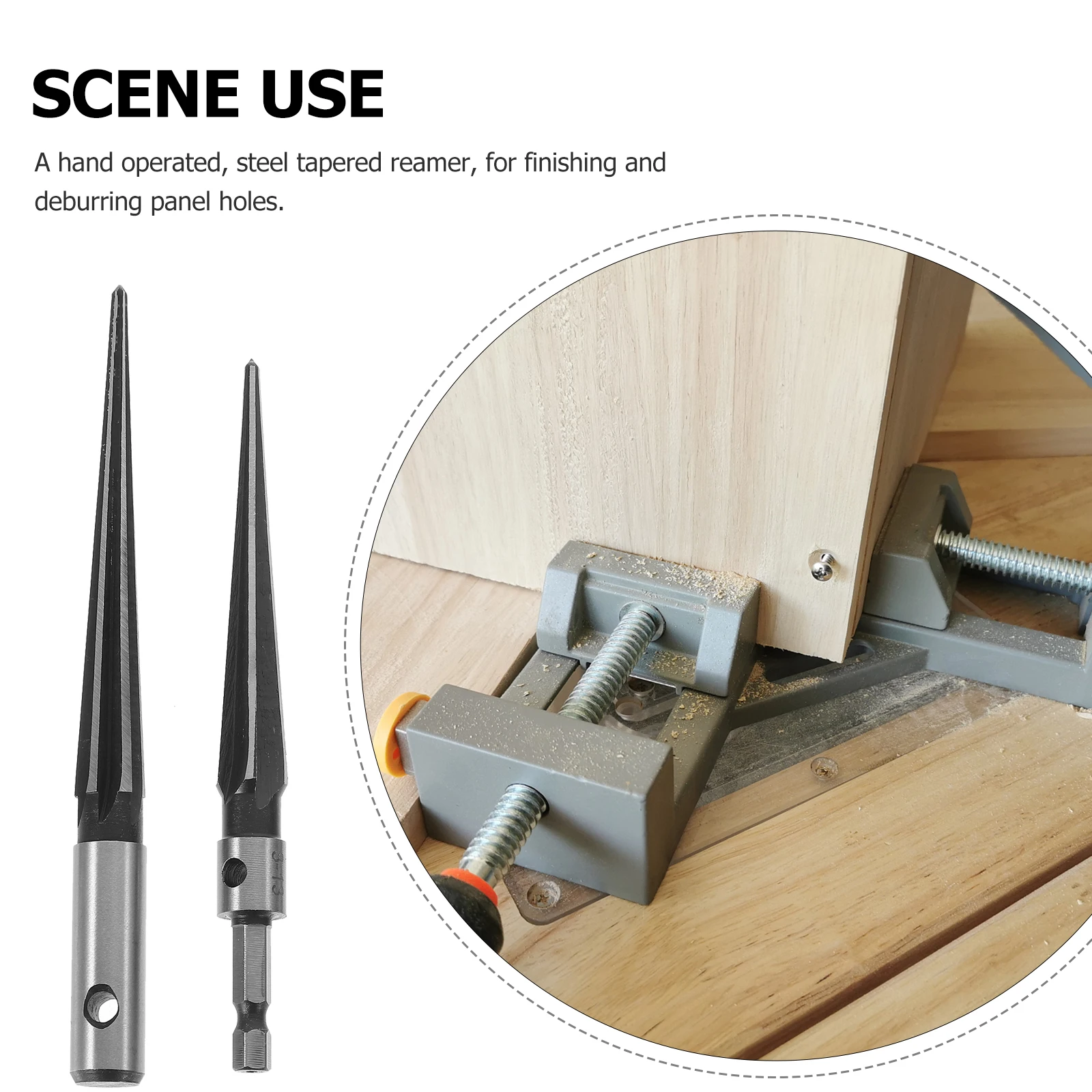 

2 Pcs Reamers 1 8 1 2 3 13mm H Steel Cutting Reaming Cutting Tool Tools Shank Chamfer Drill Bits Reaming Tool