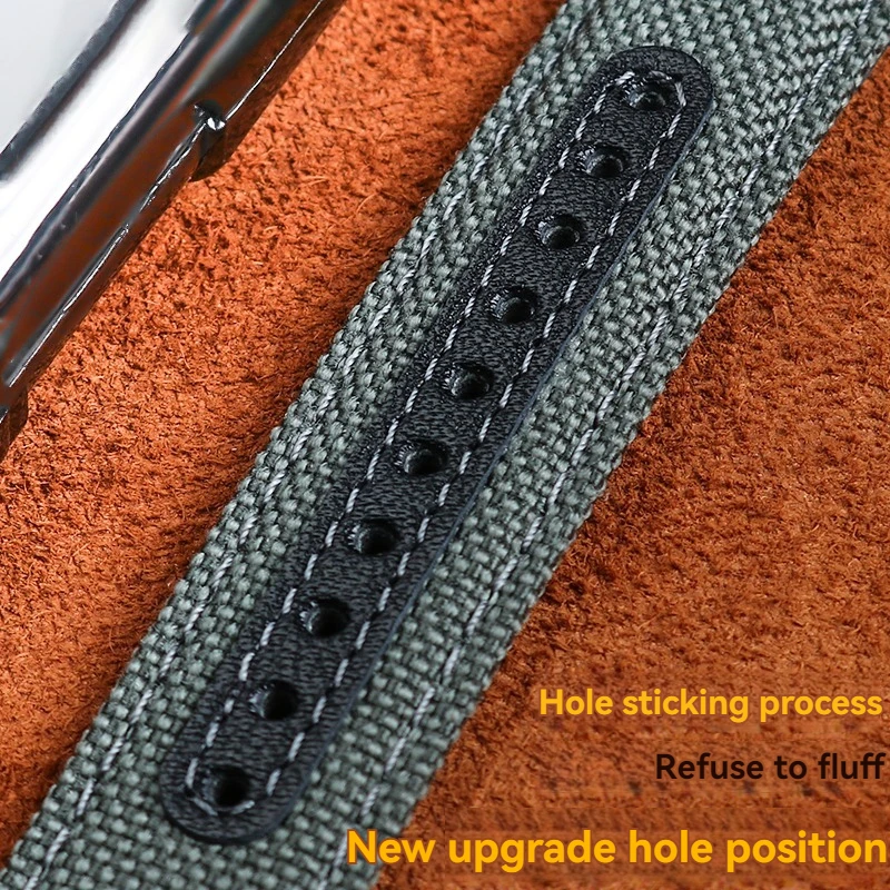 سوار ساعة من قماش النايلون للرجال والنساء ، حزام ناعم ، سوار عالمي ، مناسب لللونجين ، سايكو ، هاملتون ، تيميكس ، 20 ، 21 ، 22