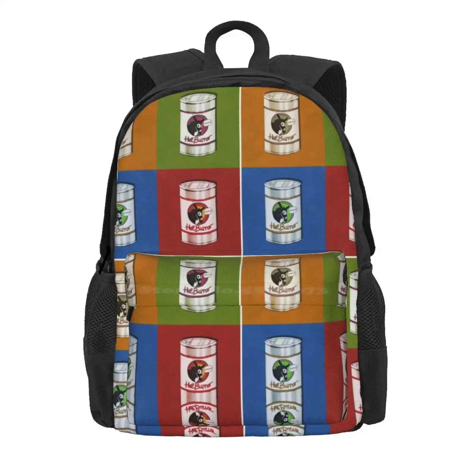 Helburro Pop Almost Art Hot Sale Schoolbag Backpack Fashion Bags Helburroofficial Popart Tincan