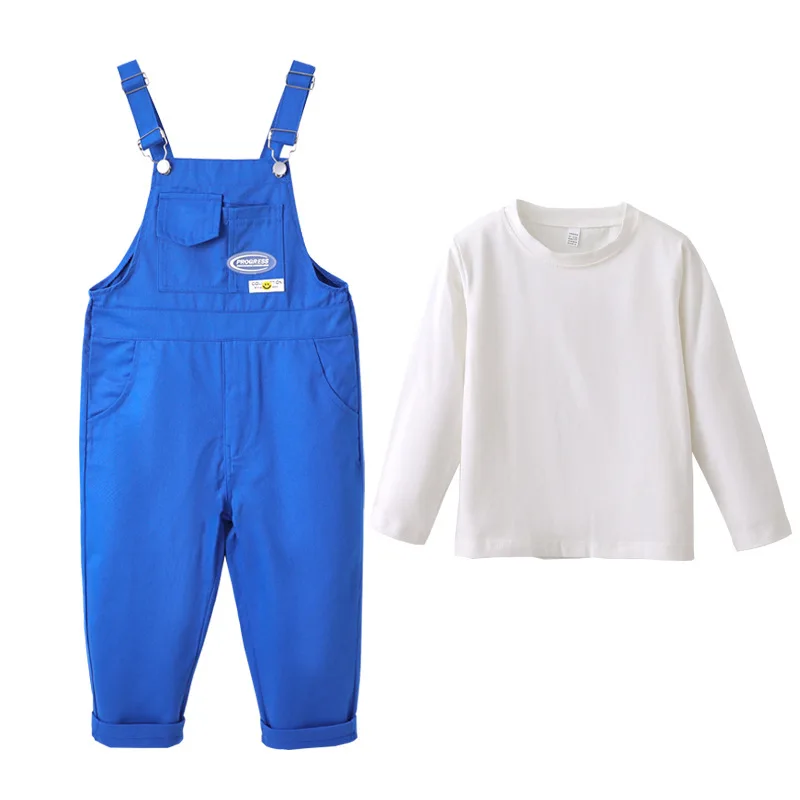 Colorful Kids Hip Hop Overalls Candy Color Dungaree Street Dance Jumpsuit Romper for Boys And Girls Sweet Children's Streetwear1