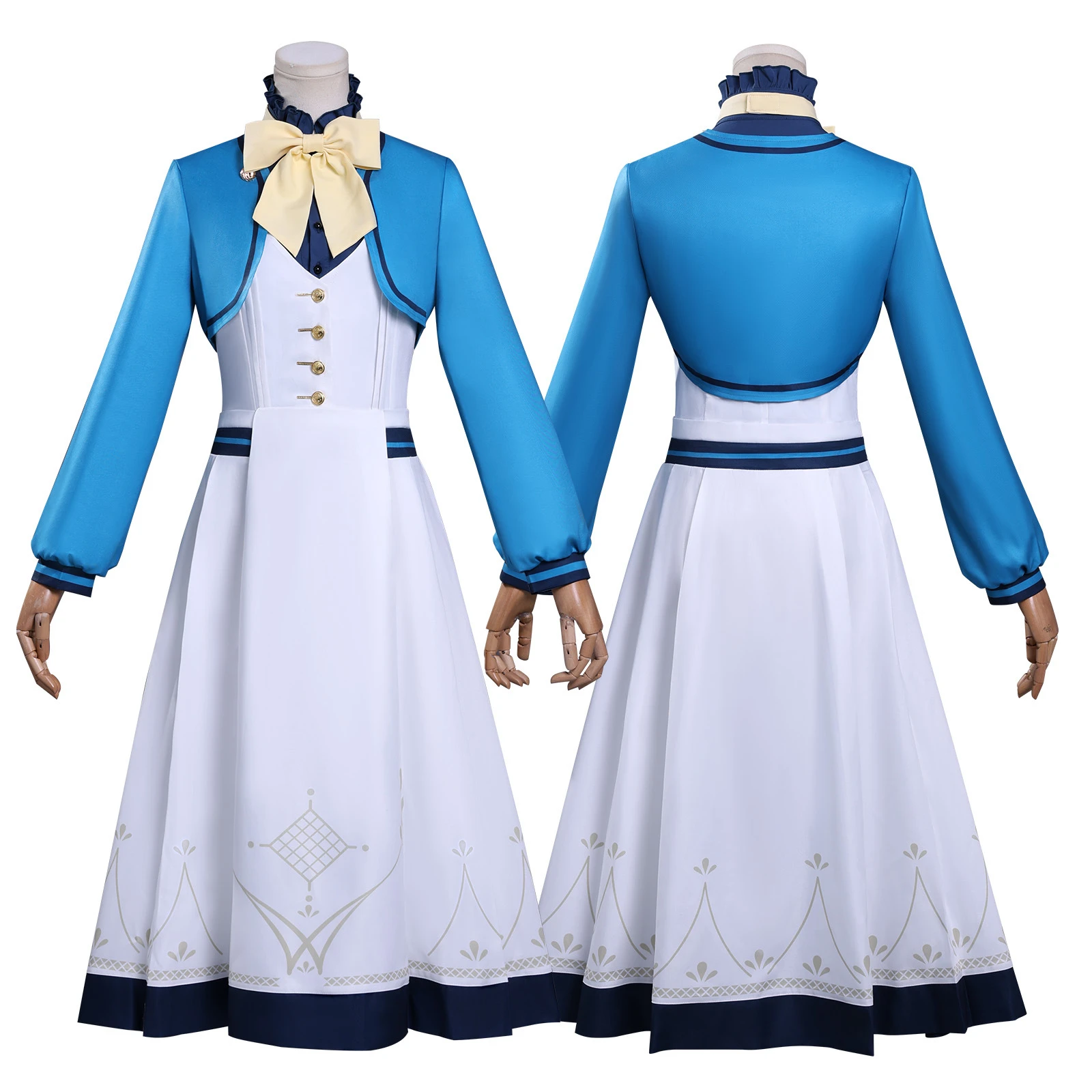 

Monica Everett Cosplay Costume Women Girls Coat Dress Witch Dress School Uniform Party Set Halloween Role Play Outfit