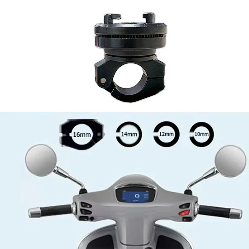 Mirror Mobile Phone Back Clamp Bracket For 10-16mm Mount-Mirror Bar Connect Cellphone Stand Scooter Holder Support Compatible SP