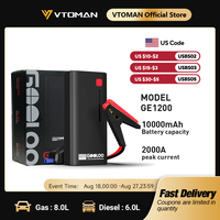 GOOLOO 12V Automotive Car Starting Device 48.84Wh Powerbank External Battery Booster 2000A Super Capacity Motorcycle Jump Start
