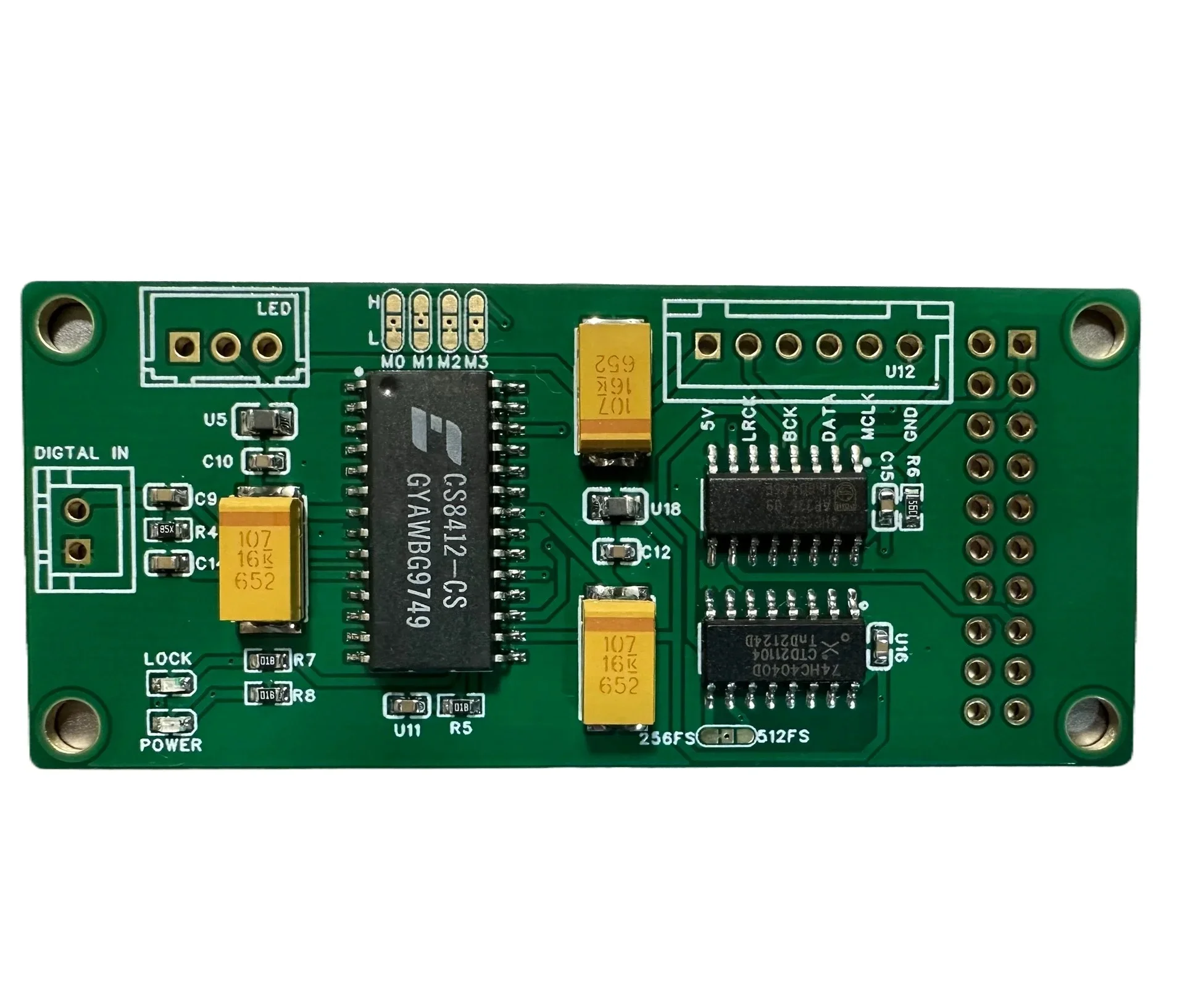 CS8412/CS8414 coaxial to I2S signal, while supporting Italian interface input