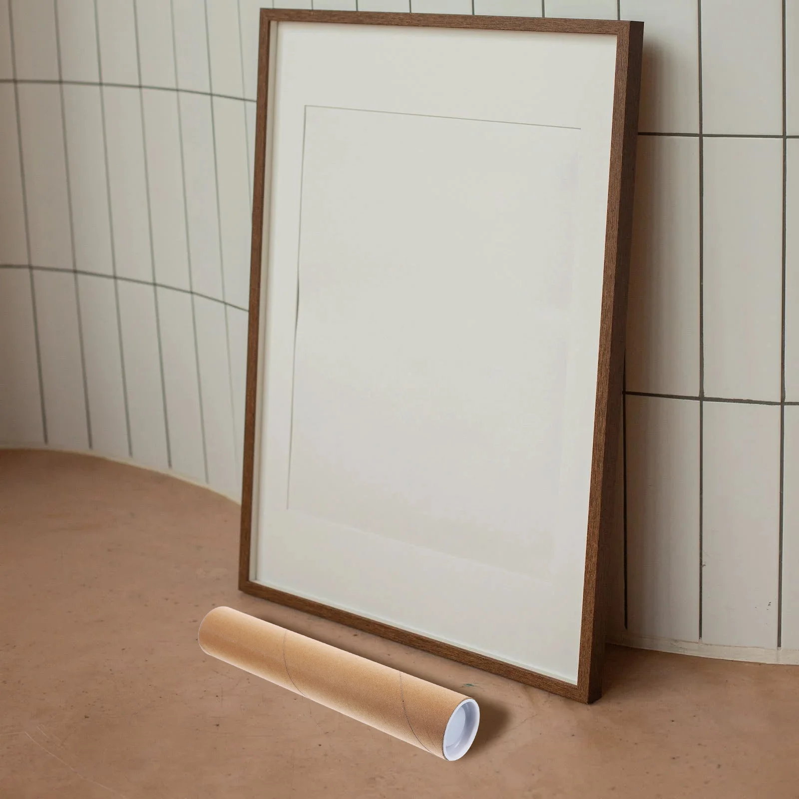 5 Pcs Postal Administration Tube Gloss Posters Cardboard Tubes Mailing Carrier End Cap