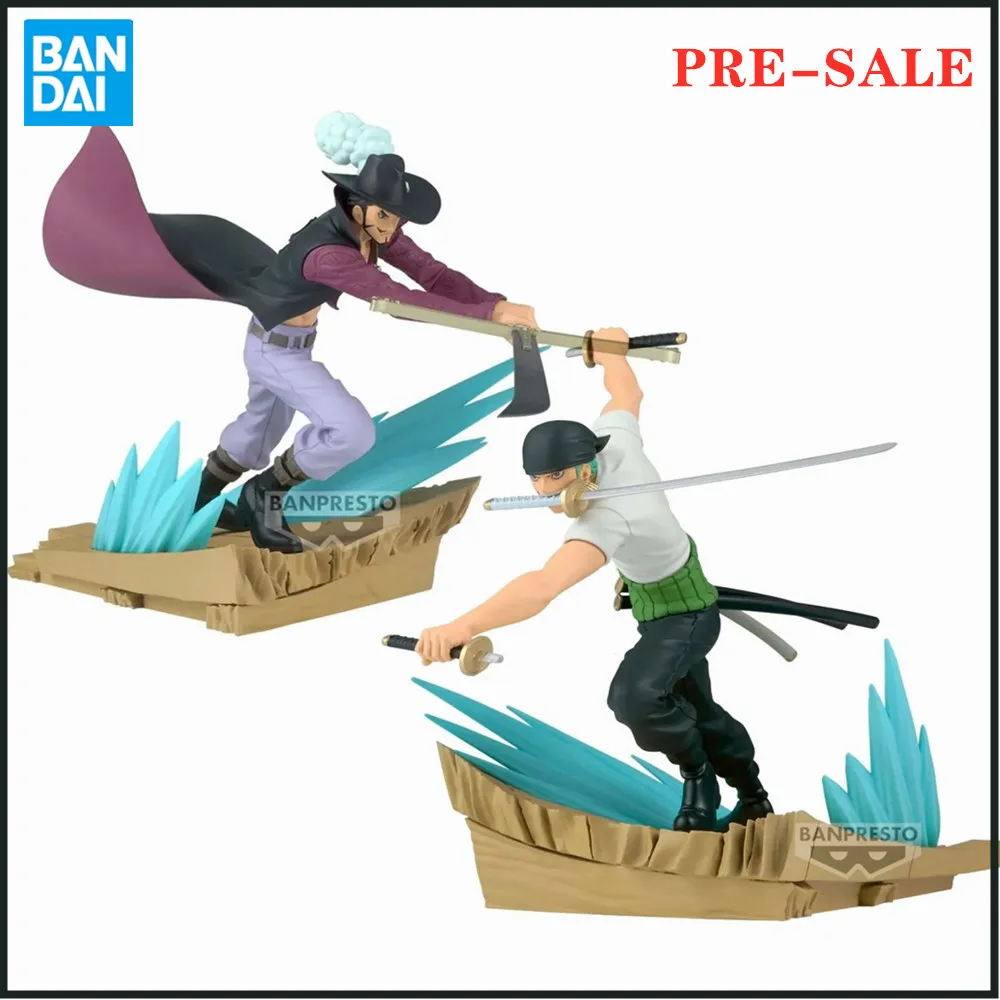 

Original Banpresto Anime Figure One Piece SENKOZEKKEI Roronoa Zoro VS Dracule Mihawk PVC Action Figurine Collector Toys Doll