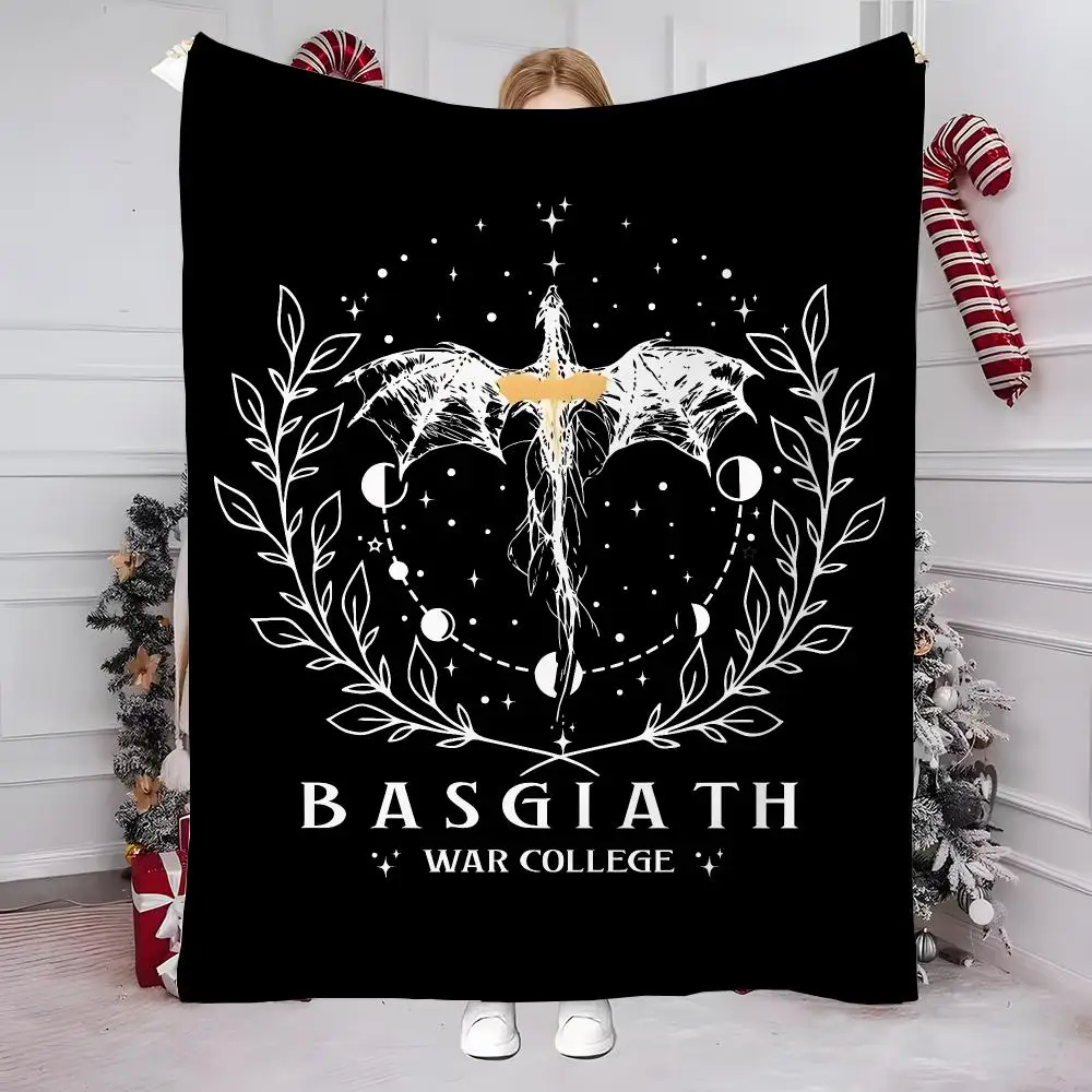 Fourth W-Wing Dragon Throw Flannel Blanket Soft Comfortable Home Travel Blanket Birthday Gift Idea For Anime Fans