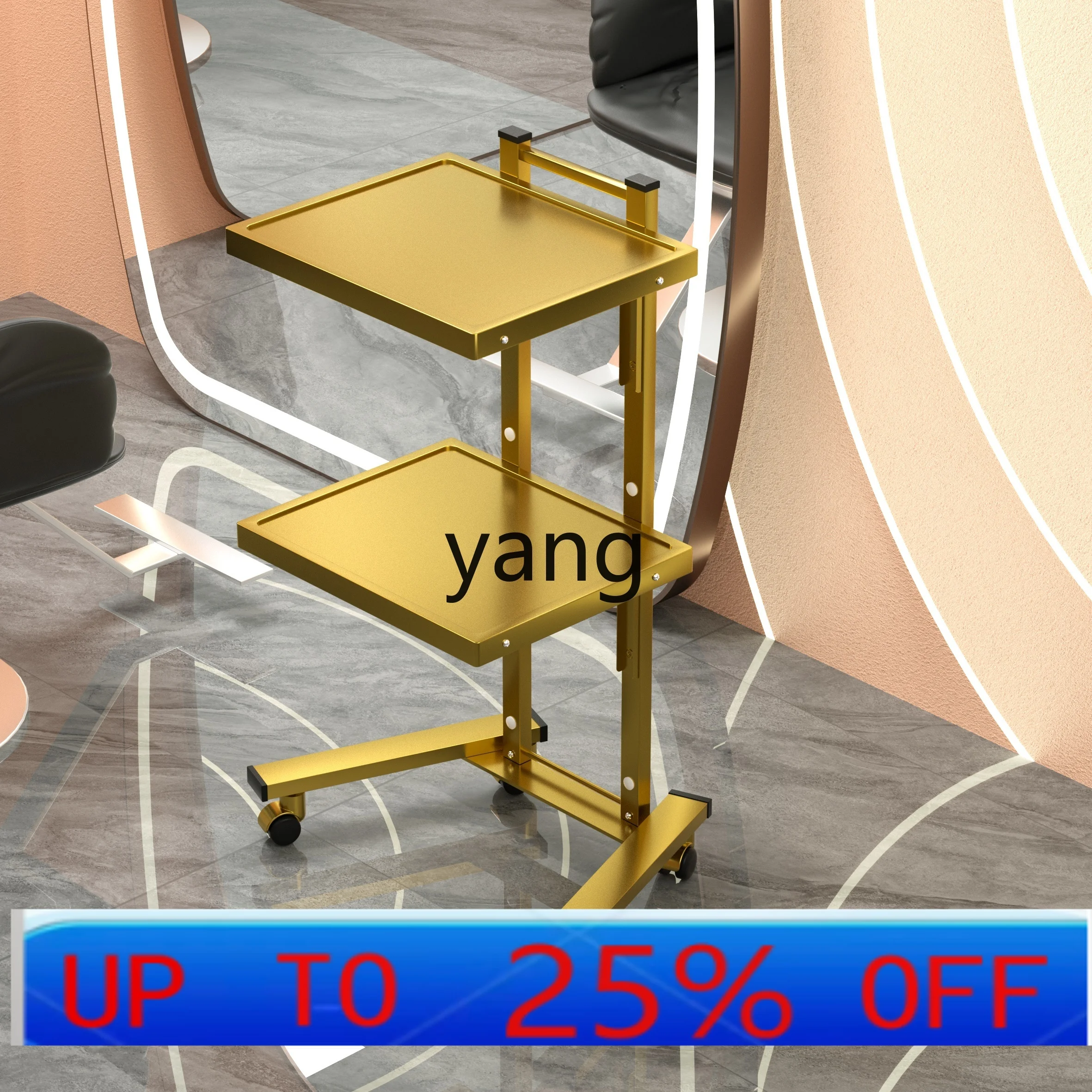 Lmm stainless steel beauty salon trolley hair salon folding special perm and dyeing cart