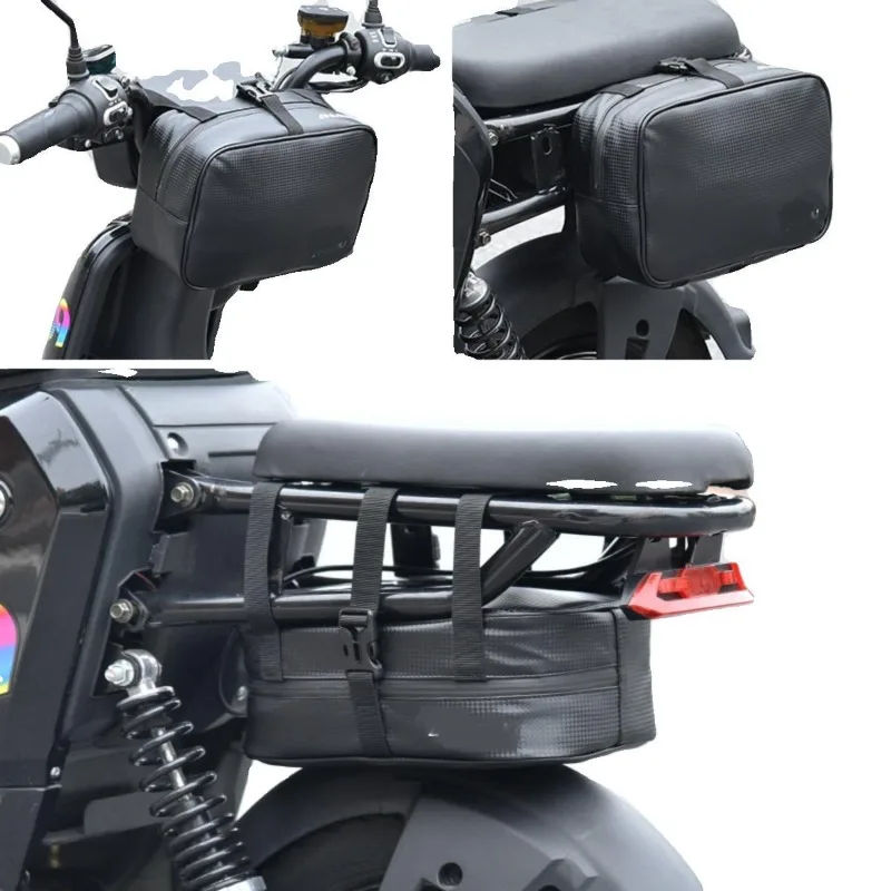 Motorcycle electric bicycle outdoor riding rear seat side bag backpack waterproof large capacity travel storage luggage bag