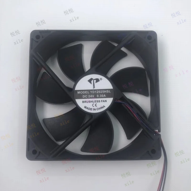 

L+ 1PCS YD12025HSL DC24V 0.30A 12CM Large Airflow Inverter Cooling Fan