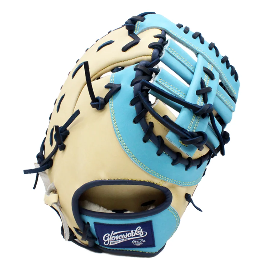 Gants de baseball en cuir véritable de haute qualité, différents styles et designs, gants de première base personnalisés pour droitiers, vente en gros