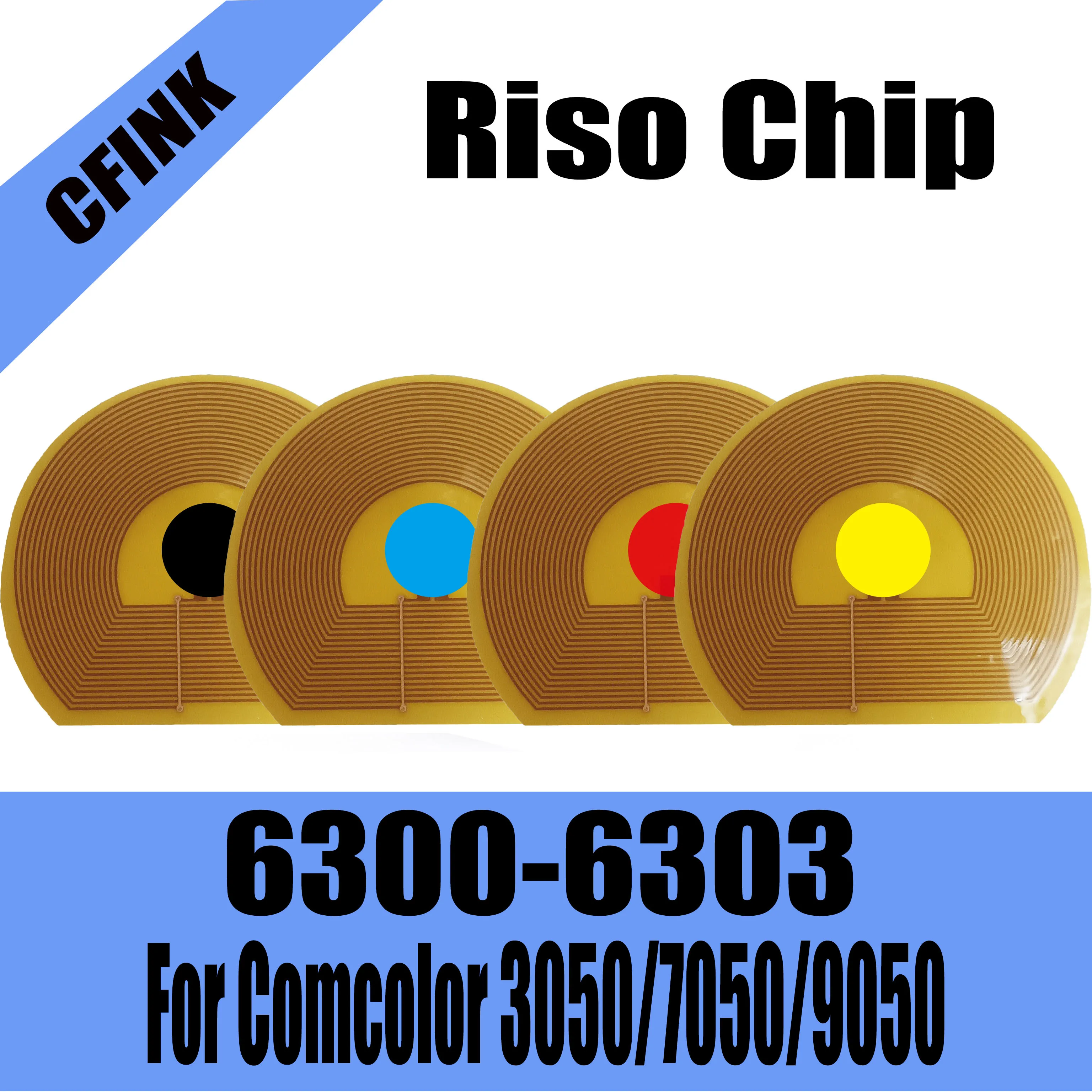 

Compatible Cartridge Chip For Riso S-6300G/E S-6301G/E S-6302G/E S-6303G/E Comcolor 3050 7050 9050 Printer