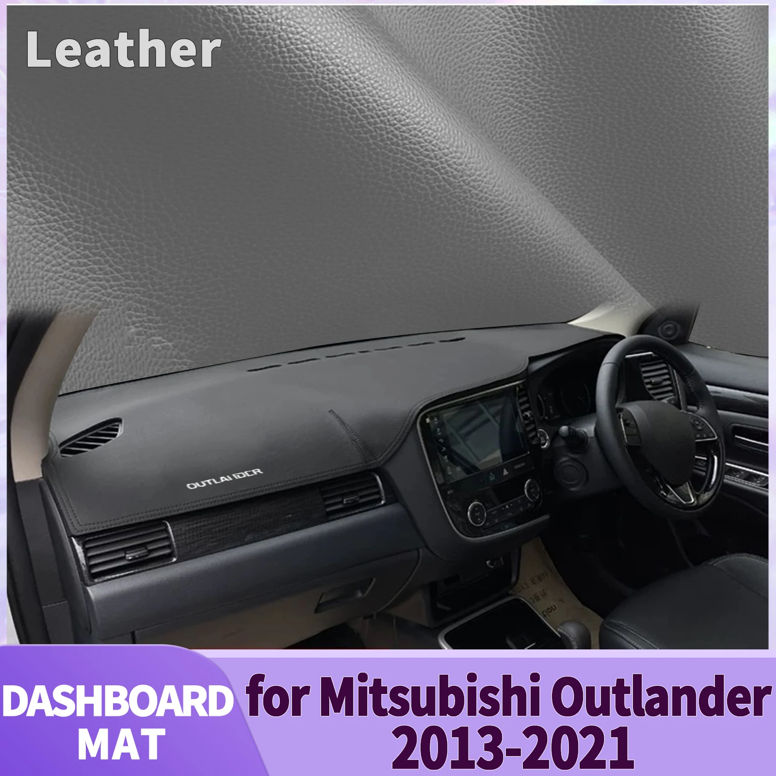 

fit for Mitsubishi Outlander 2013 2014 2015-2021 Car Accessories Dashmat Dashboard Cover Pad DashMat Sunshade Protective Carpet